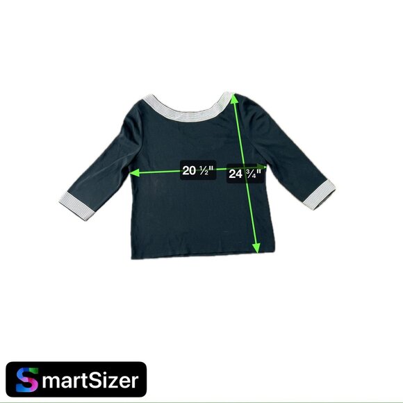 Plein Air Womens Black and Gray Striped Open Back Lightweight Sweater SZ Extra L - Picture 6 of 9